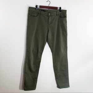 KFTK army green skinny jeans